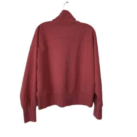 Old Navy Women’s Active Dynamic Fleece Half-Zip Mauve Rose Sweatshirt Size XL - Picture 3 of 16